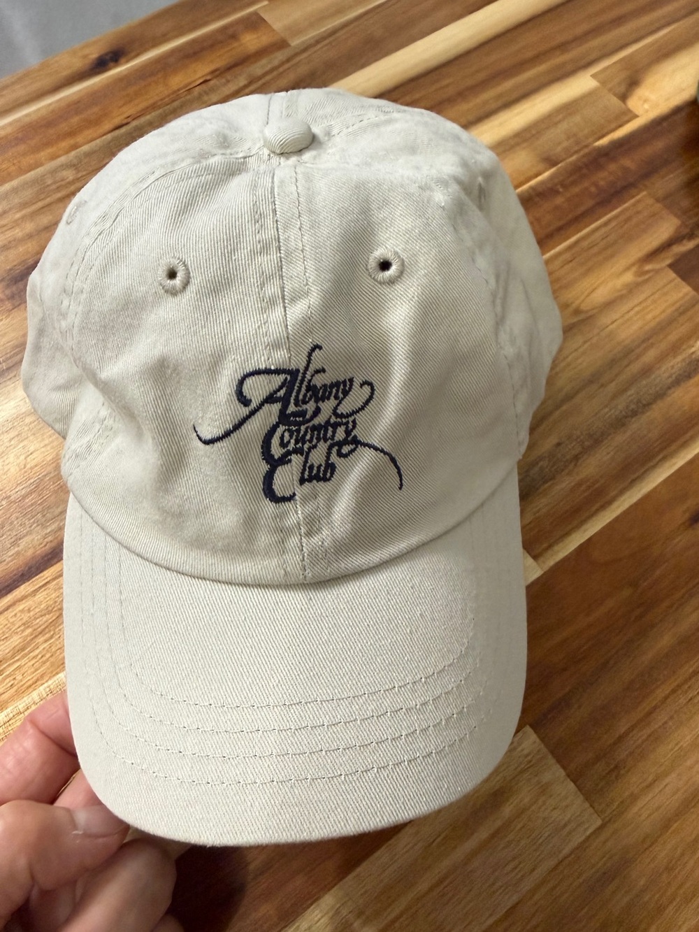 Kids - Albany Country Club Cotton Chino Cap in Light Khaki